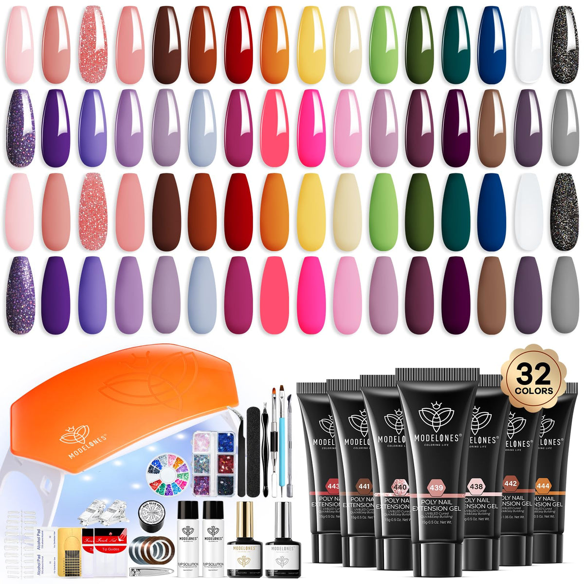 modelones front packaging showing full 133-piece kit and organization benefit