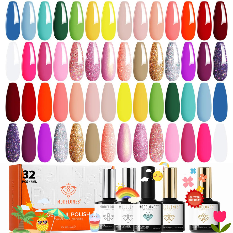 Modelones front packaging showing complete 32-piece kit and benefits
