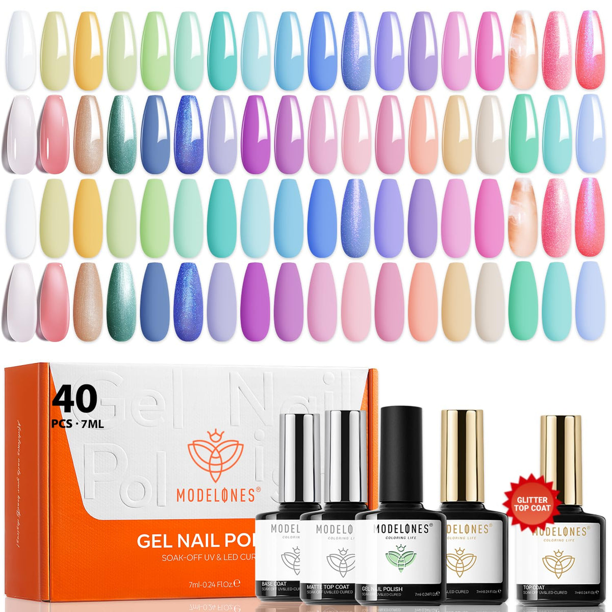modelones front packaging showing all 40-piece kit benefits