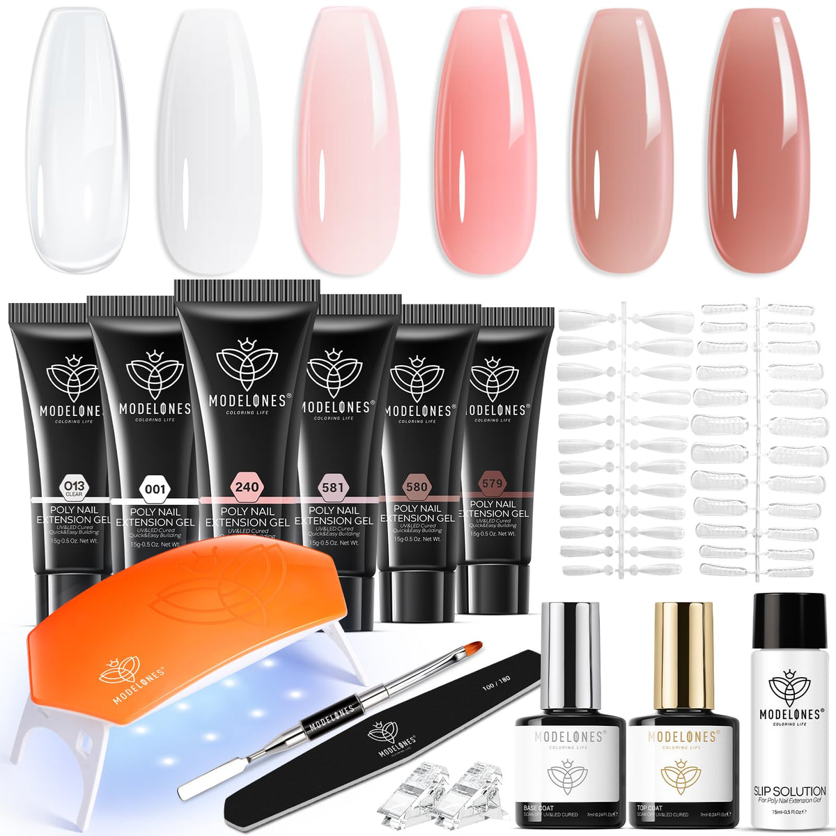 modelones front packaging showing kit contents and compact design benefit