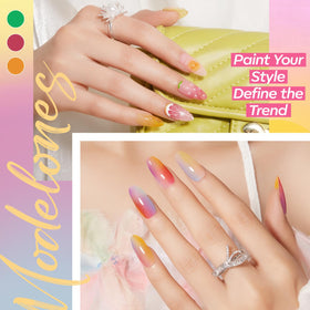 modelones glitter and matte close-up highlighting finish variety