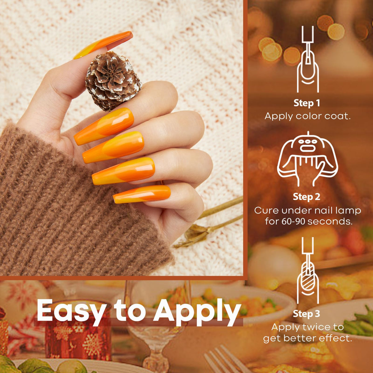 modelones side-by-side matte and glossy nails showing finish options benefit