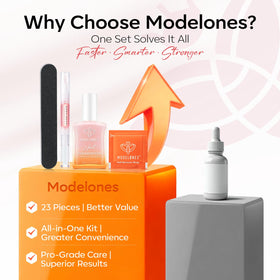 modelones nail buffer texture smoothing ridges for improved polish