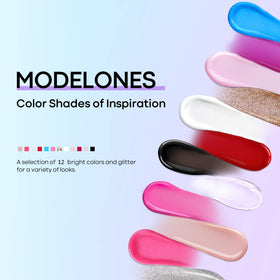 modelones open jars displaying varied shades for mixing and design flexibility
