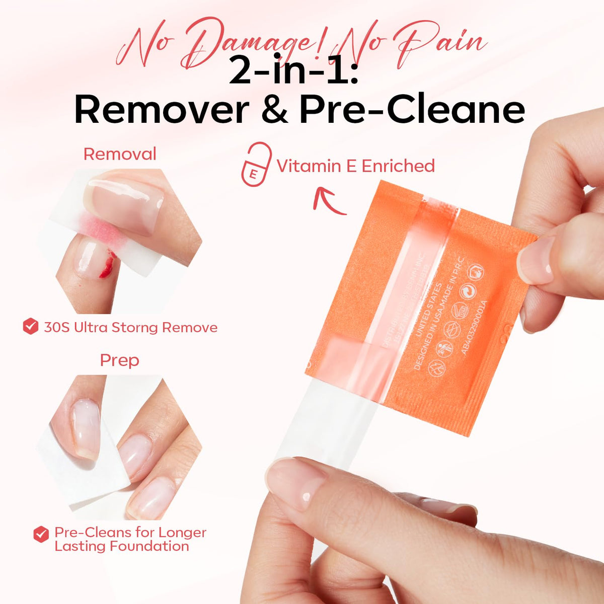 modelones stack of larger remover pads for quick polish removal