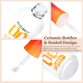 modelones 15ml bottles in hand demonstrating compact, travel-friendly size