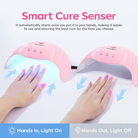 modelones size comparison with hand showing compact footprint and tabletop fit