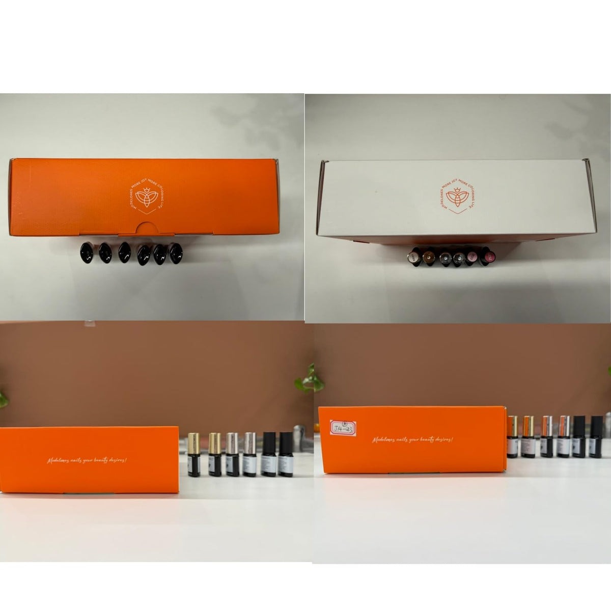 modelones bottles beside a ruler showing 7ml size and portability