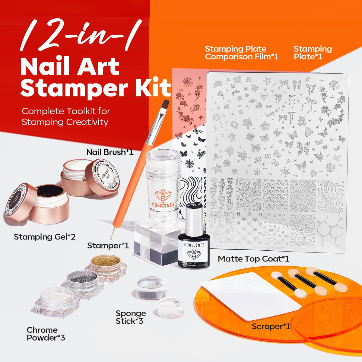 modelones stamping plates layout with varied designs to inspire creativity