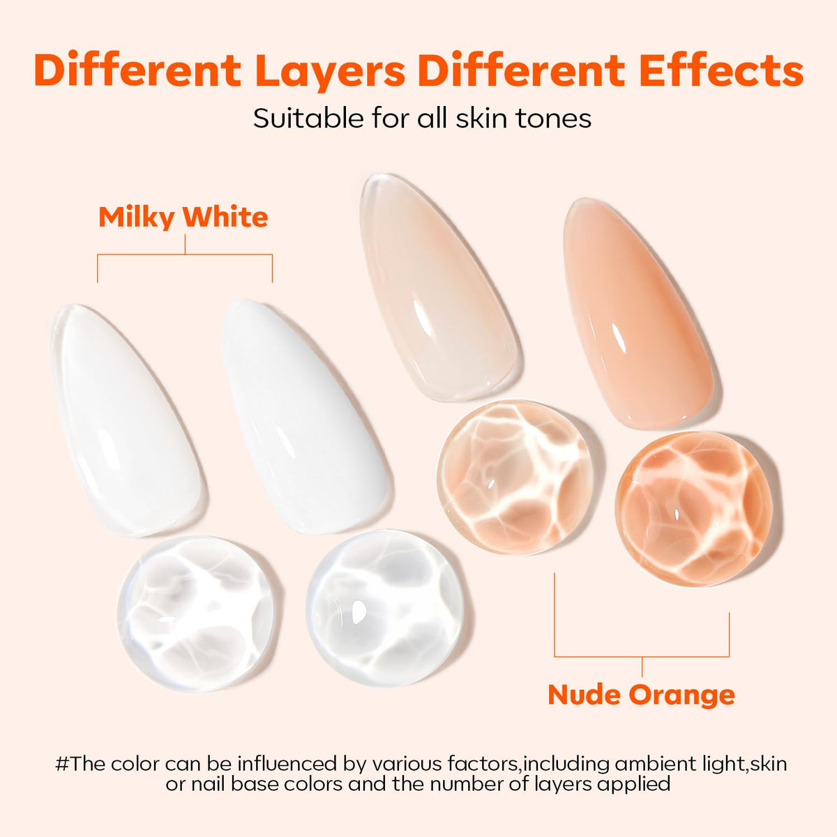 modelones nail surface texture close-up showing smooth glossy finish and strengthened look