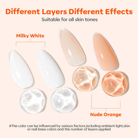 modelones nail surface texture close-up showing smooth glossy finish and strengthened look