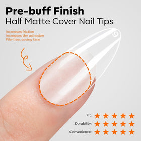 modelones half-matte tip texture closeup improving polish adhesion