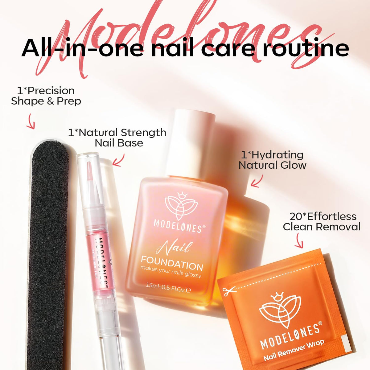 modelones using remover pad on toenail faster polish removal and prep