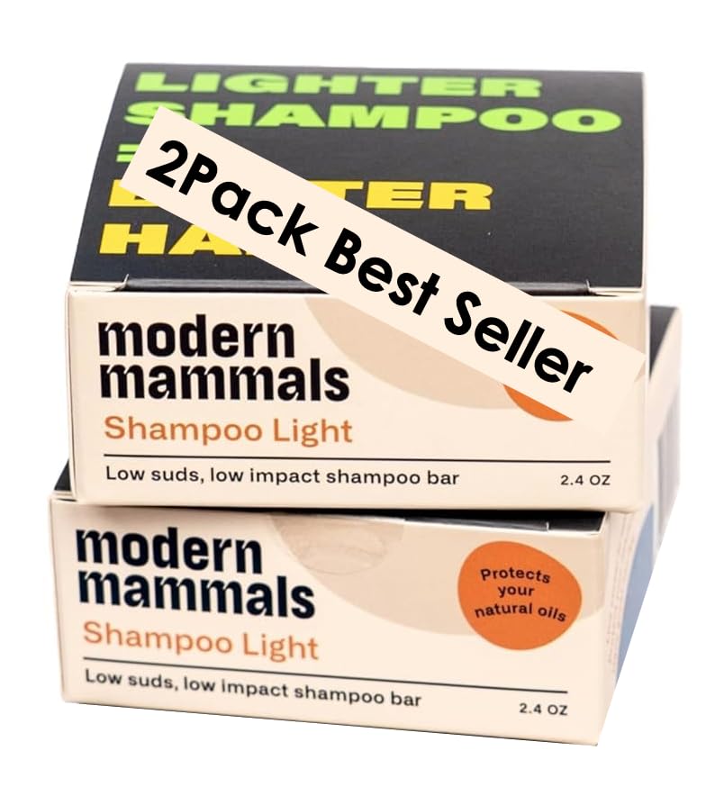 modern mammals front packaging showing two fragrance-free bars for travel convenience