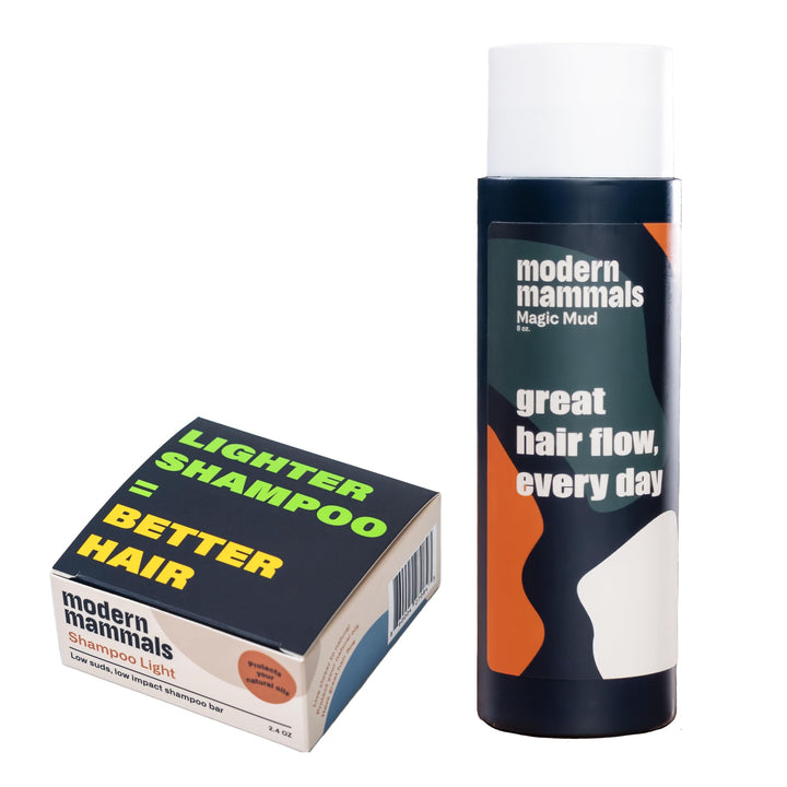 Modern Mammals front packaging showing bottle and label benefit of gentle cleansing