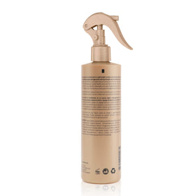 MOEHAIR bottle on bathroom shelf in lifestyle scene to show daily routine benefit