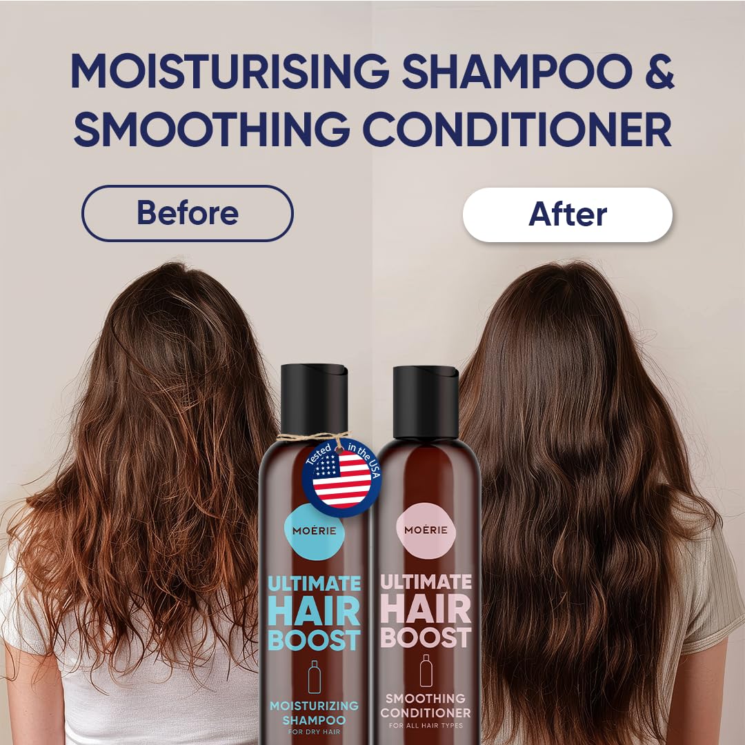 Moerie label closeup highlighting active ingredients and clean formula