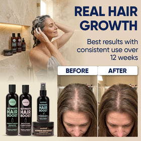 Moérie conditioner being poured to show detangling and smoothing effect