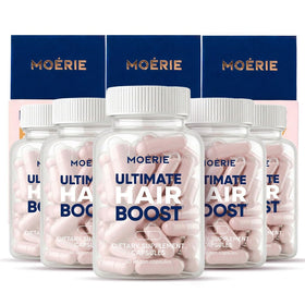 Moerie front packaging pink bottle showing product name and quantity for reliable supply