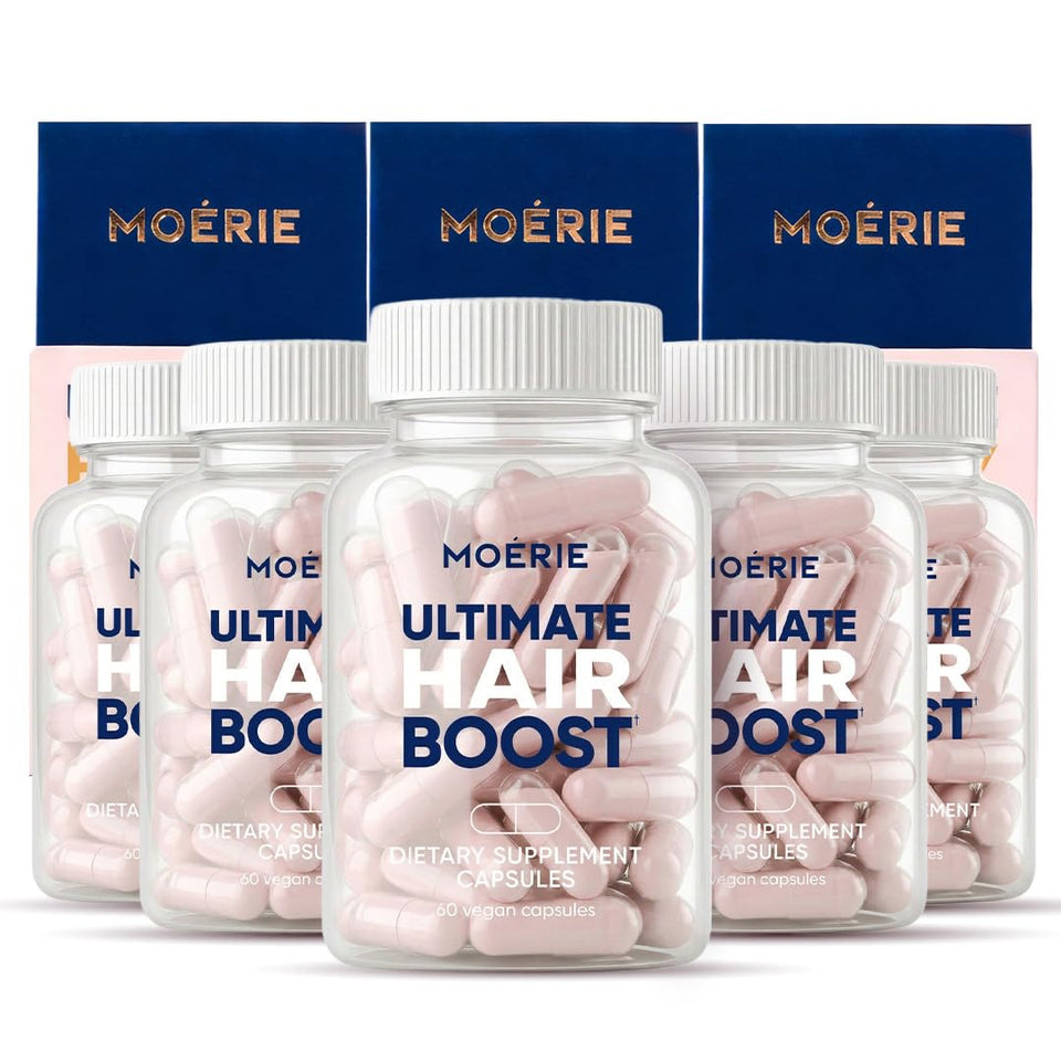 Moerie front packaging pink bottle showing product name and quantity for reliable supply