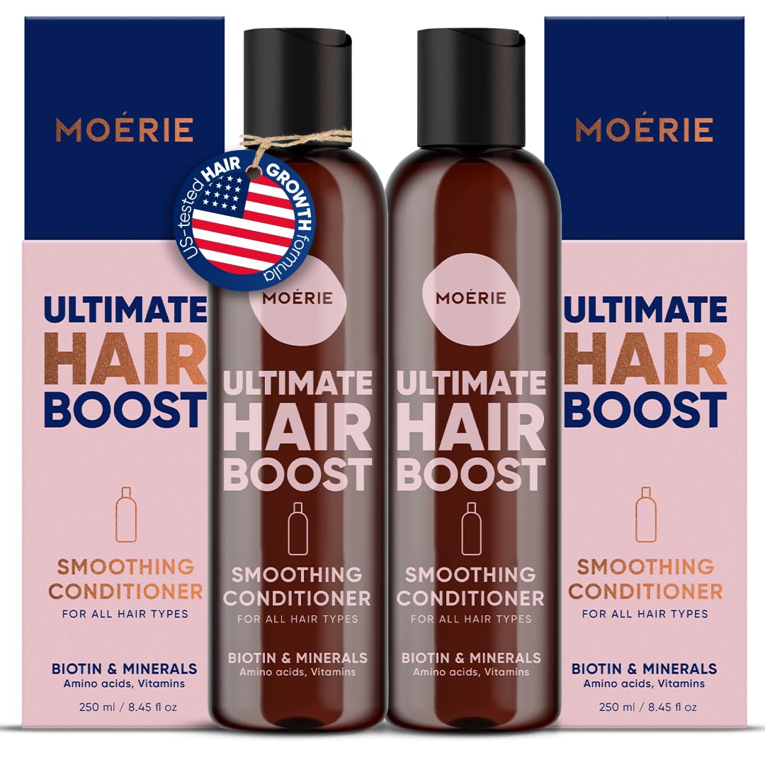 Moerie front packaging showing dual bottles and clean branding, promotes confidence