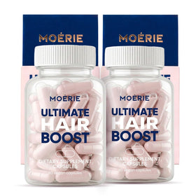 Moerie front packaging showing product name and capsule count, builds trust