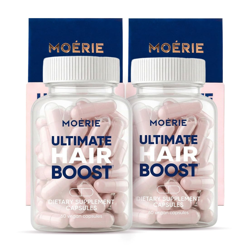 Moerie front packaging showing product name and capsule count, builds trust