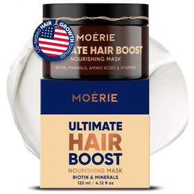 Moerie front packaging showing jar and label for clear product identification and trust