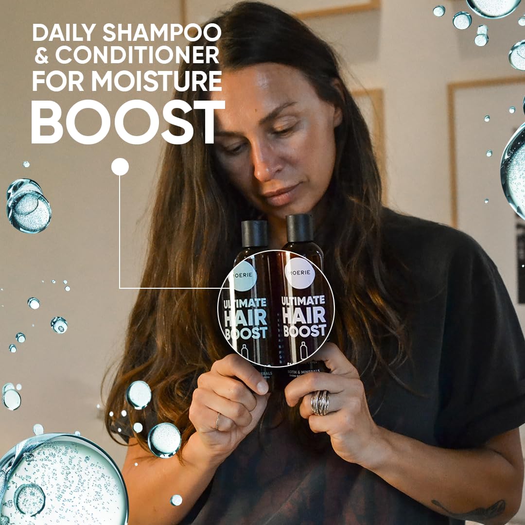 Moerie in bathroom routine lifestyle showing everyday volumizing use
