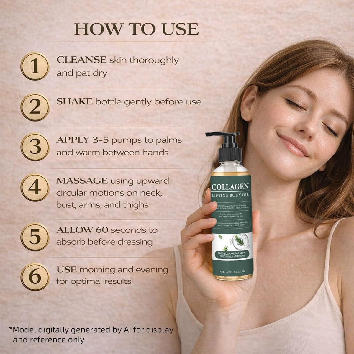MoJinYuPm oil applied to damp skin after shower for immediate hydration