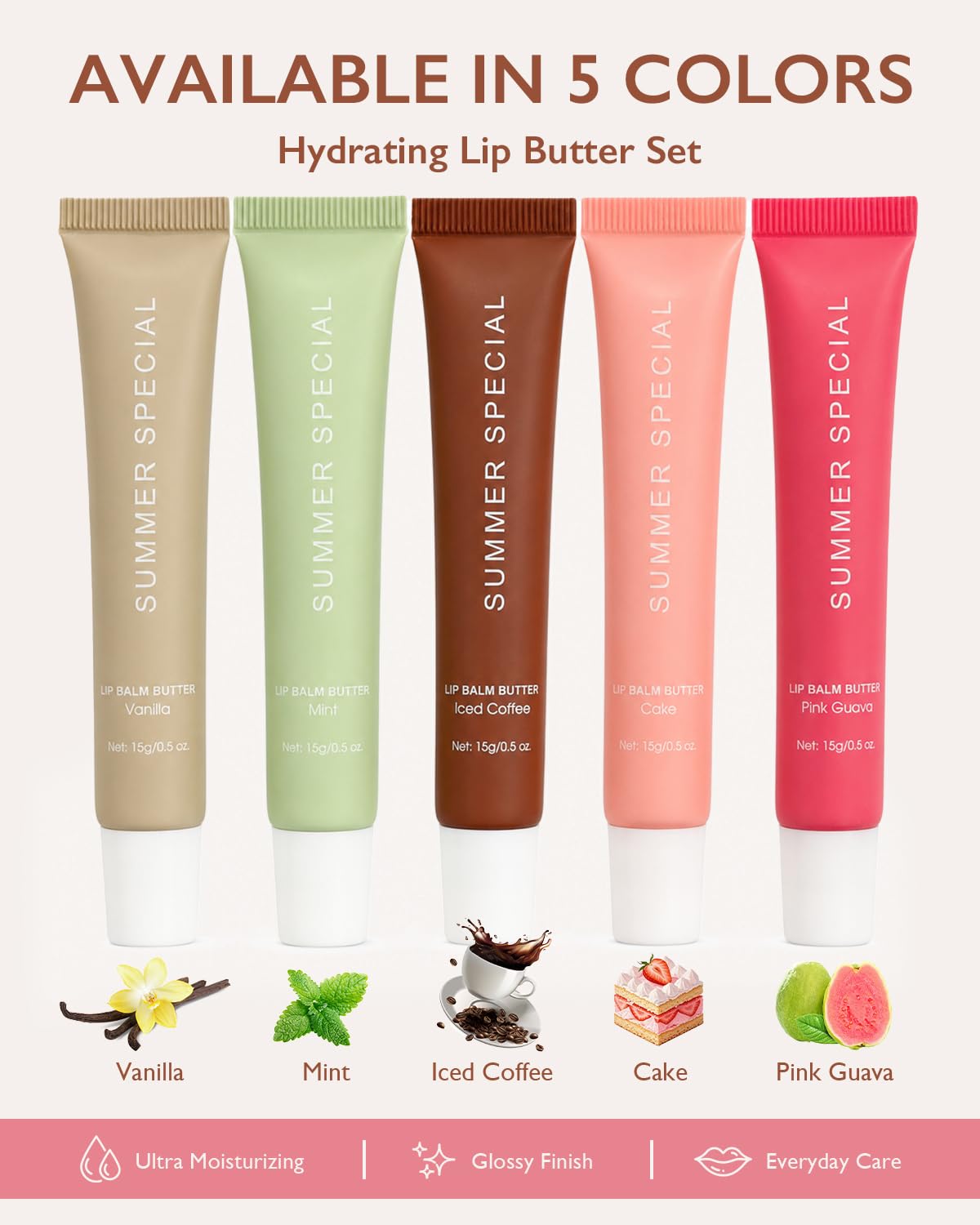 MoJinYuPm swatches on arm showing five shades and color variety