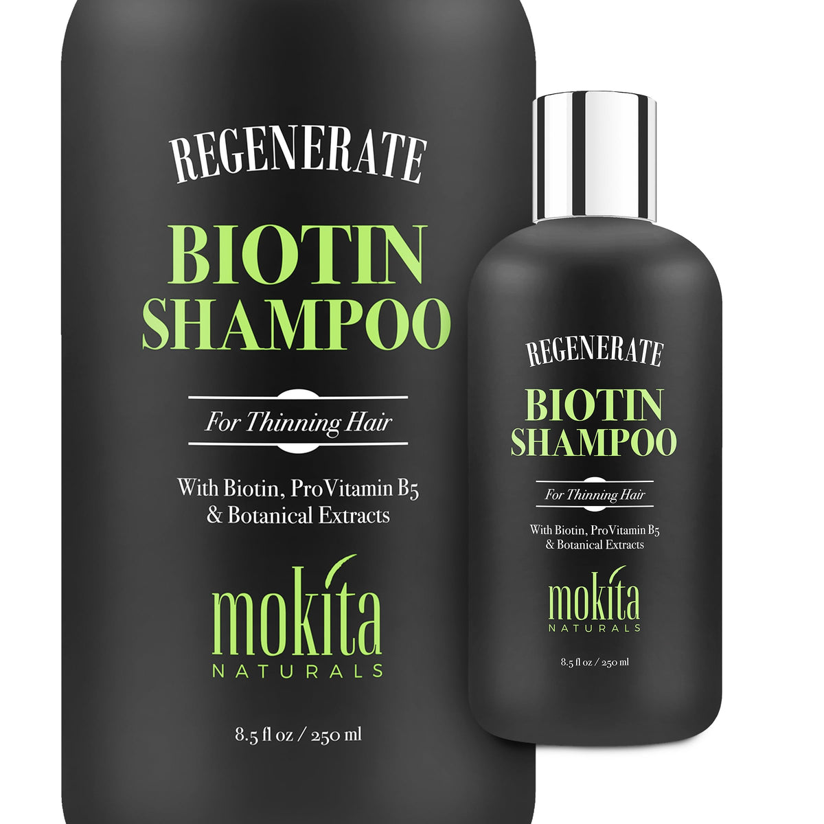Mokita Naturals front packaging showing bottle and label for quick identification and benefit