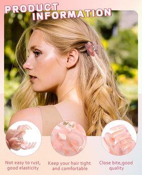 molans clips securing thin hair from side view for reliable hold