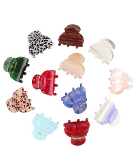 Molans front packaging showing 12 mini claw clips and compact storage benefit
