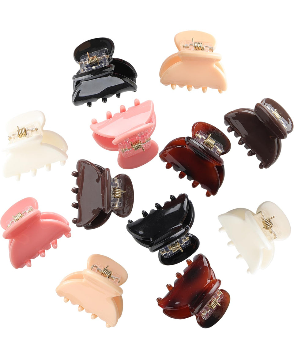 Molans front packaging showing 12 small claw clips, compact and travel-ready