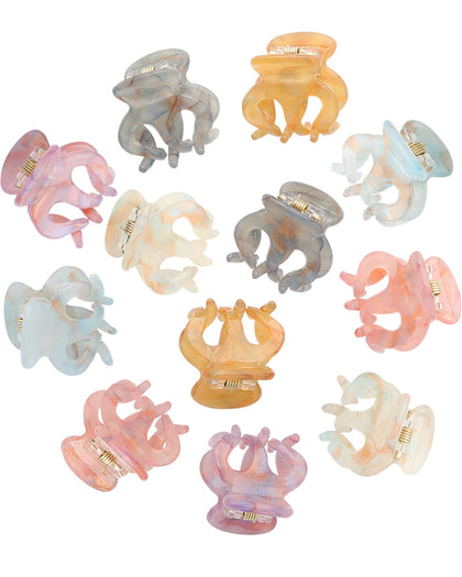 Molans front packaging showing sequins octopus design and set of 12 clips benefits secure hold