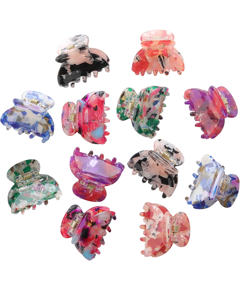 Molans front view packaging showing 12 small flower#1 clamps and compact design benefit