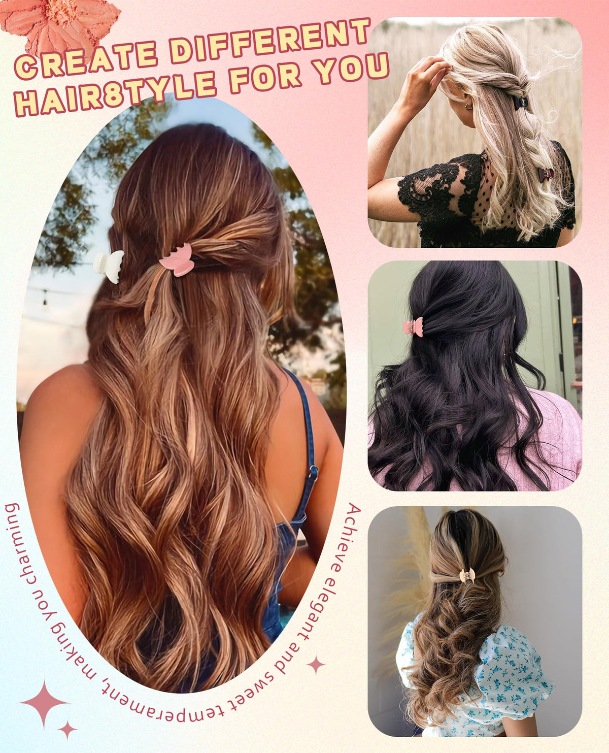 Molans twelve clips arranged showing color uniformity and quick access