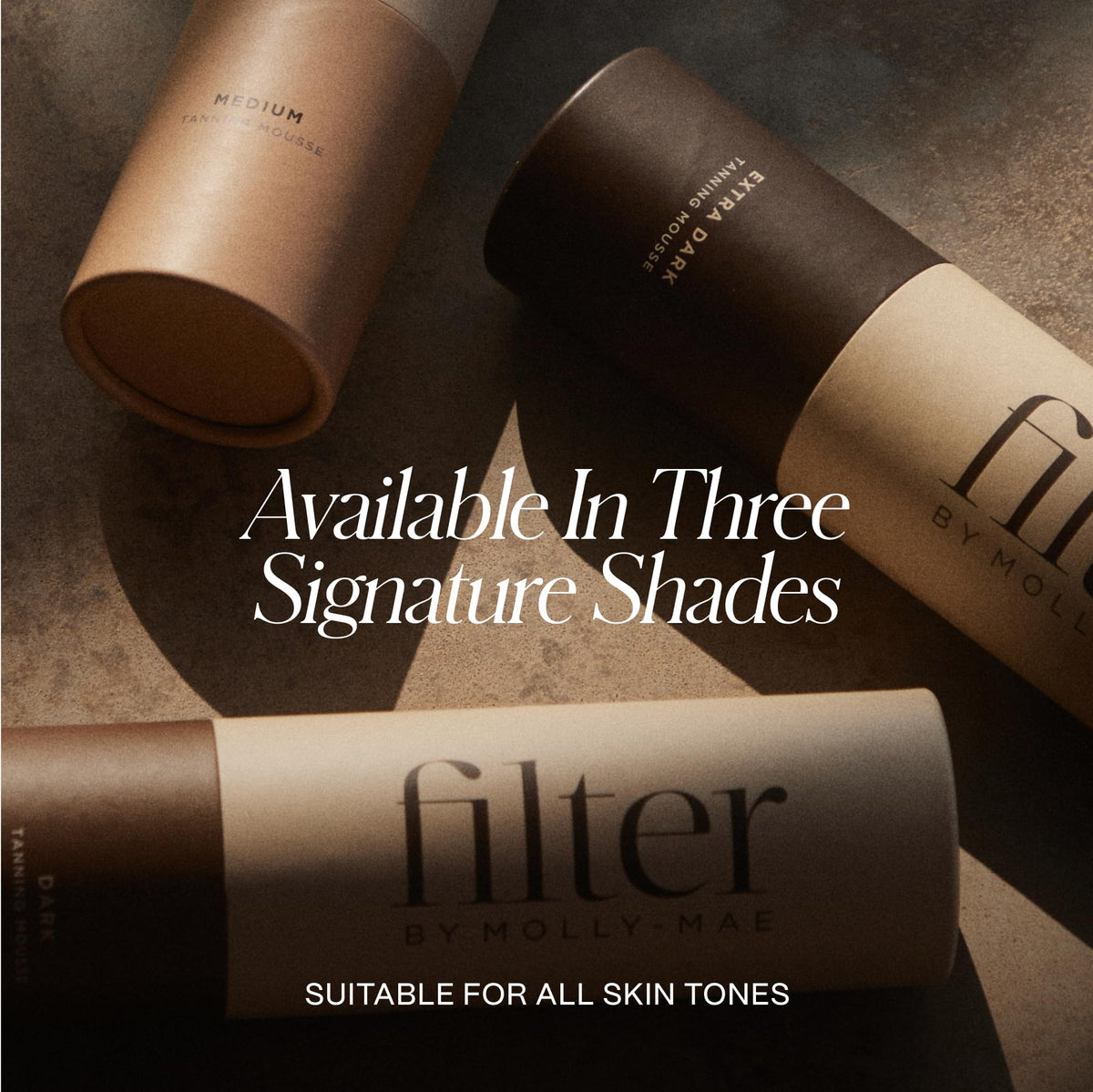 Filter by Molly-Mae mini mitt applying mousse to face for precise result