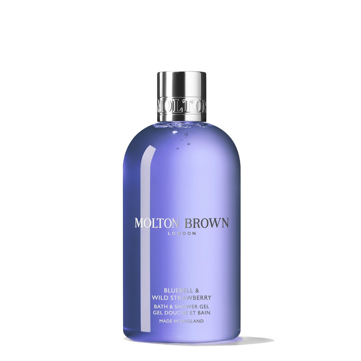Molton Brown front packaging showing bottle and label, inviting fresh fragrance
