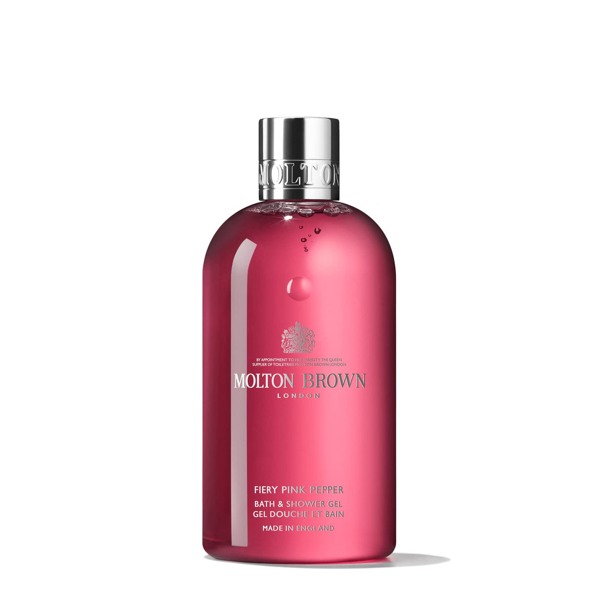 Molton Brown front packaging showing bottle and branding for easy identification
