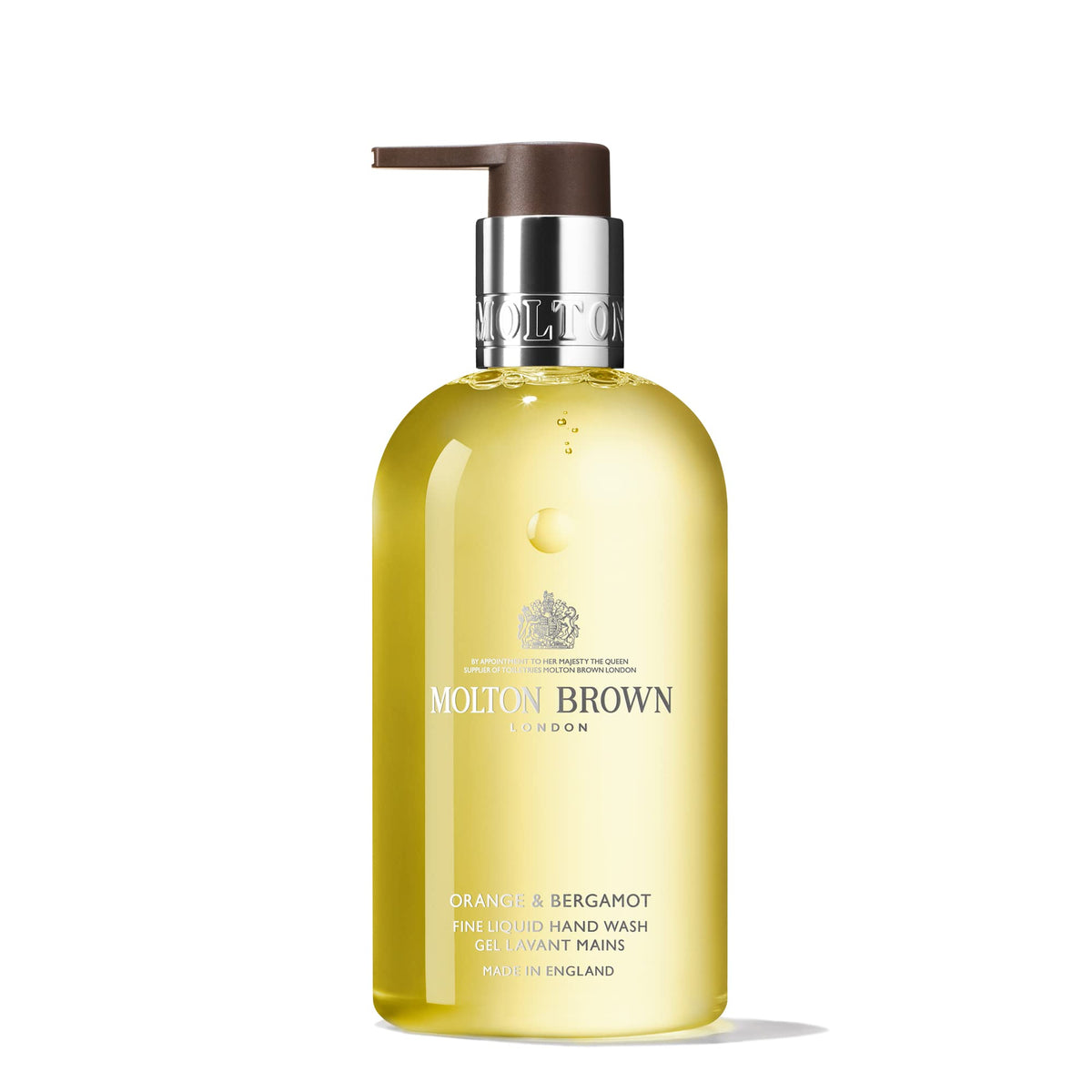 Molton Brown front bottle view showing elegant packaging and citrus scent