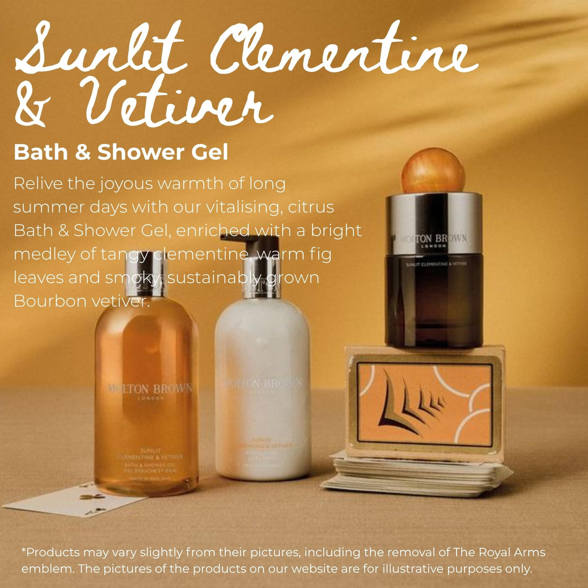 Molton Brown pump close-up highlighting bottle finish and easy dispensing benefit