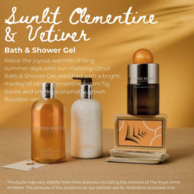 Molton Brown pump close-up highlighting bottle finish and easy dispensing benefit
