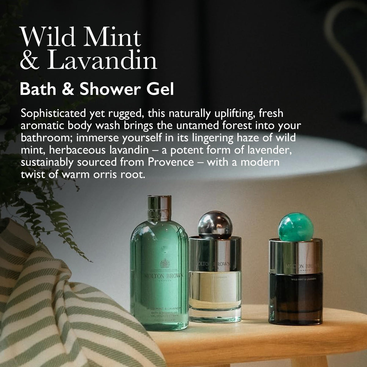 Molton Brown foamy lather texture demonstrating gentle cleansing benefit