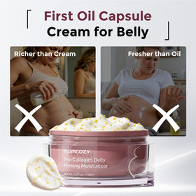 Momcozy ingredients label with Centella asiatica emphasizing botanical support
