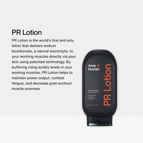 Momentous PR Lotion tube close-up highlighting texture and absorption