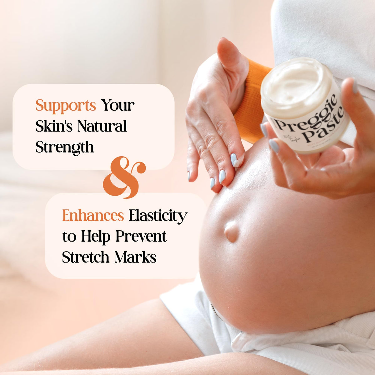 MOMMY LIFE close-up with manuka honey emphasizing natural nourishment