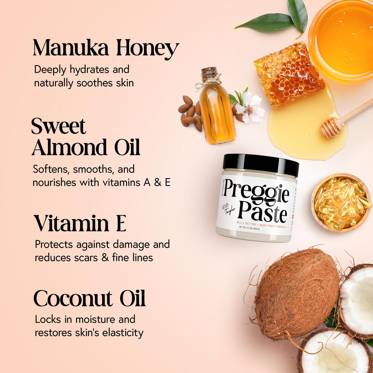 MOMMY LIFE open jar texture illustrating rich, creamy consistency