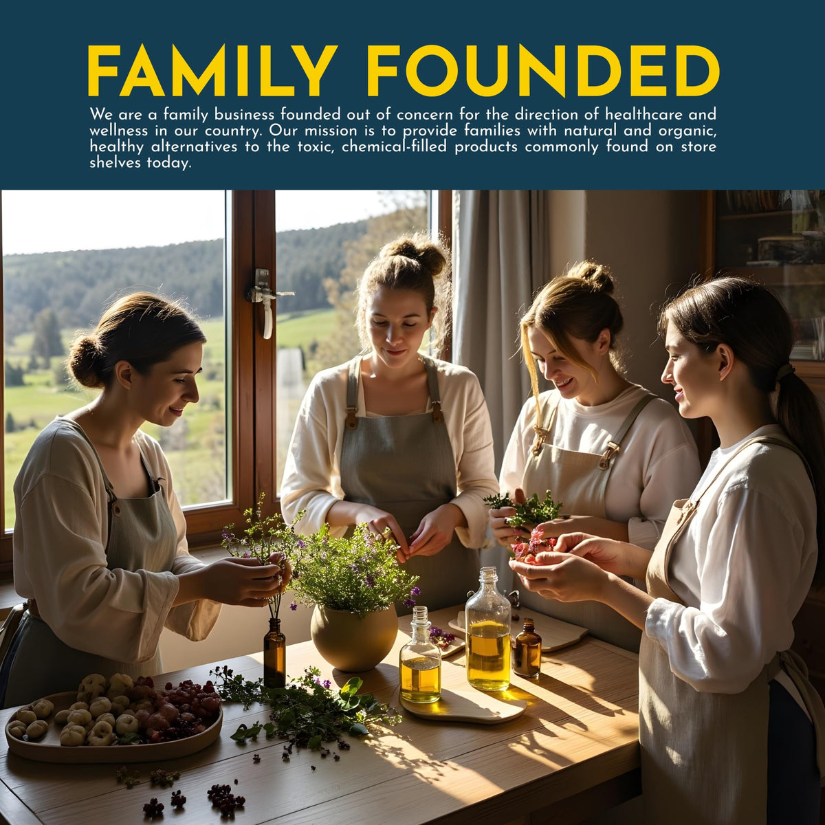Mommy's Natural Helpers family bedtime scene showing calming evening routine use